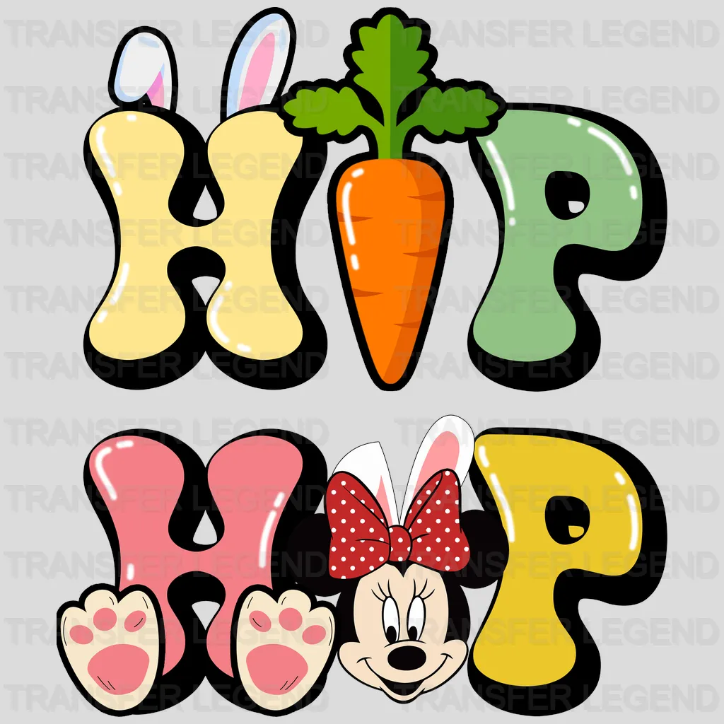 Easter Minnie Hip Hop Design- DTF heat transfer - transferlegend