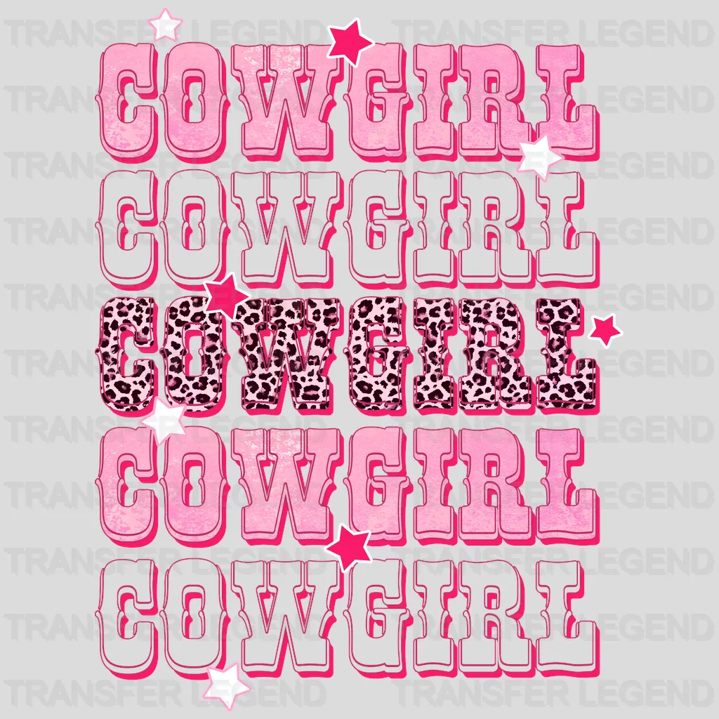 Cowgirl Cowgirl Cowgirl Cowgirl Cowgirl DTF Transfer - transferlegend