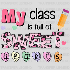 My class is full of sweet hearts Design - DTF heat transfer - transferlegend