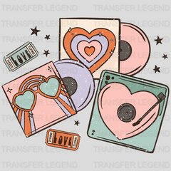 Love Records Valentine's Day Design - DTF heat transfer - transferlegend