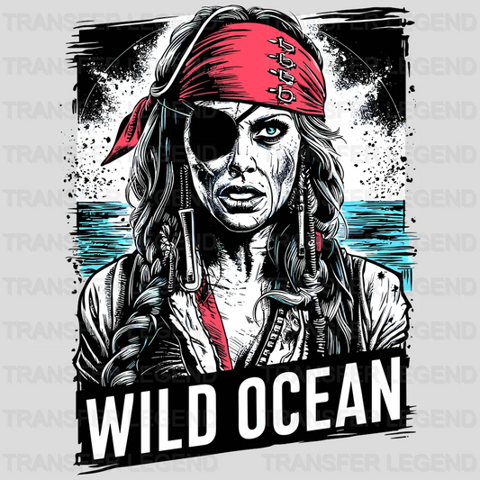 Wild Ocean Pirate Design - DTF Heat Transfer - transferlegend