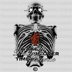 Heart Of Skeleton Streetwear Design - DTF Heat Transfer - transferlegend