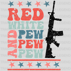 Red White And PEW DTF Transfer - transferlegend