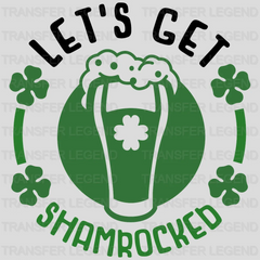 Let's Get Shamrocked St. Patrick's Day Design - DTF heat transfer - transferlegend