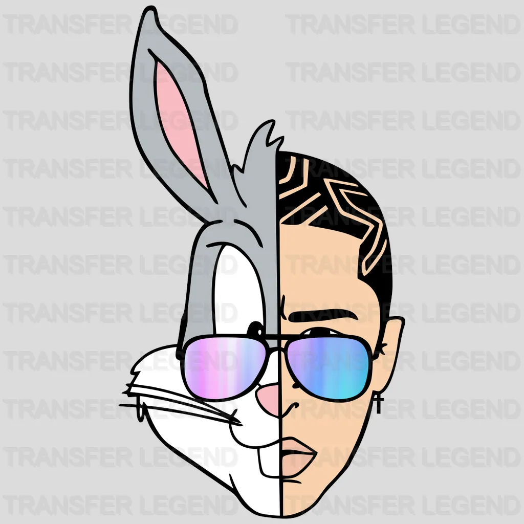 Bad Bunny Design - DTF heat transfer - transferlegend