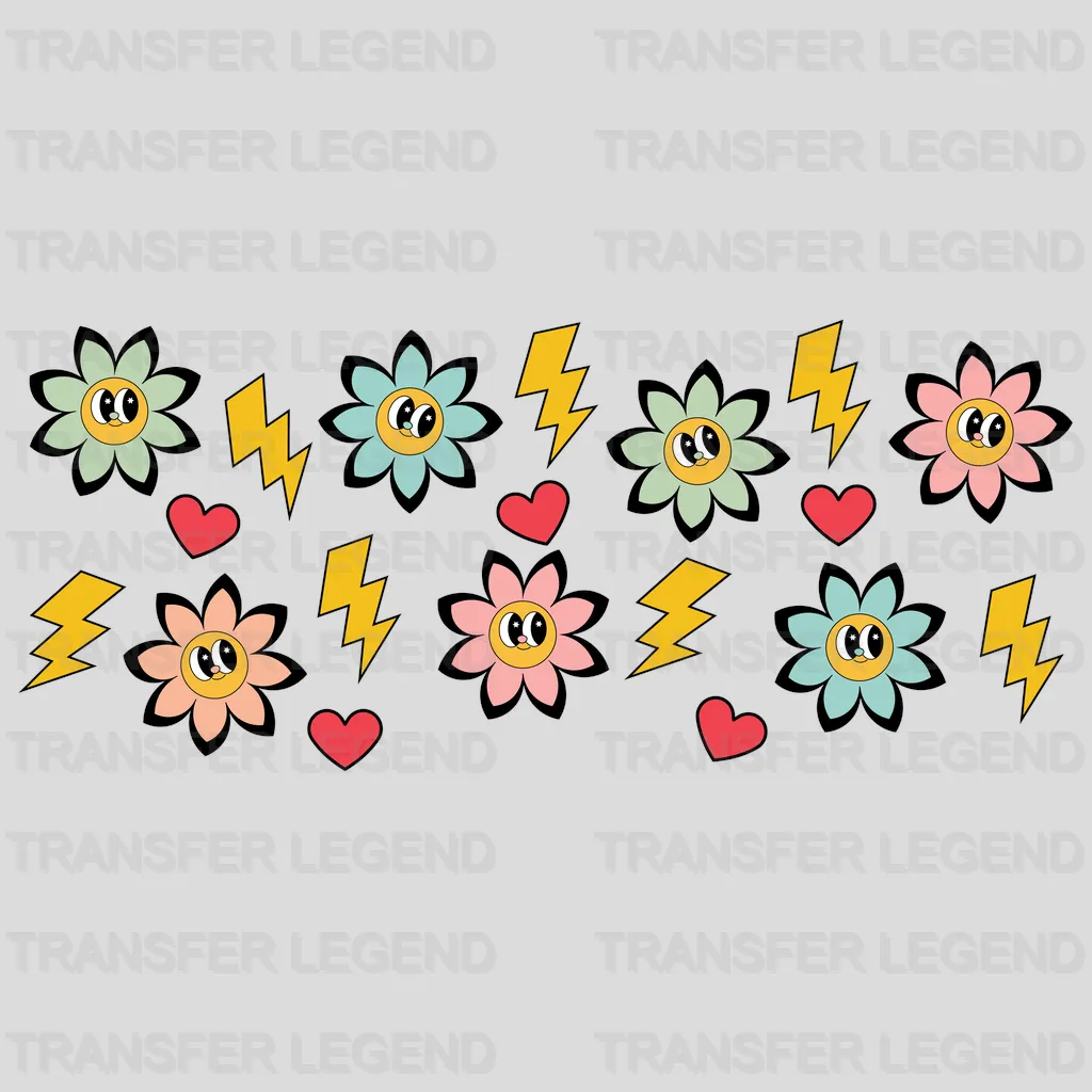 Flowers UV DTF Transfer Cup Wrap UV DTF Sticker - transferlegend