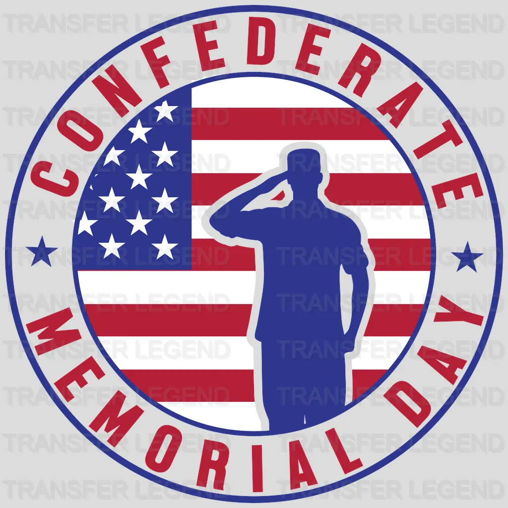 Confederate Memorial Day- Memorial Day DTF Transfer - transferlegend