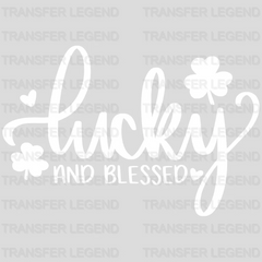 Lucky And Blessed St. Patrick's Day Design - DTF heat transfer - transferlegend