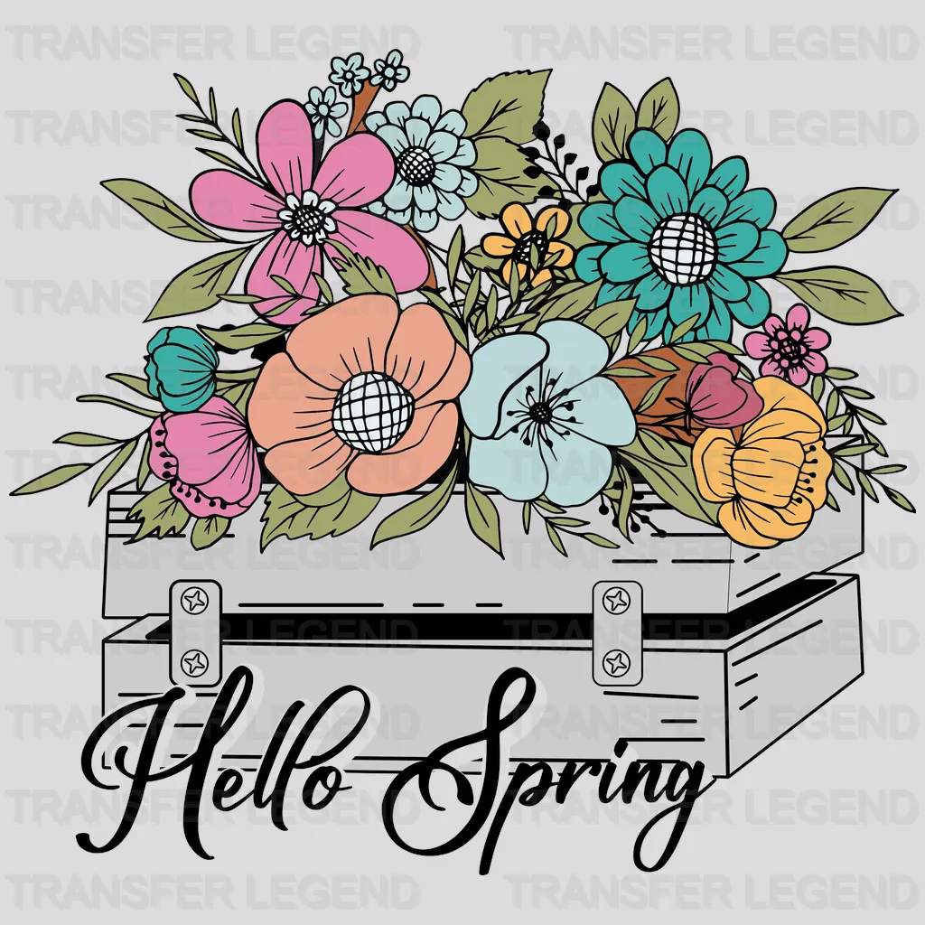 Hello Spring Easter Design - DTF heat transfer - transferlegend