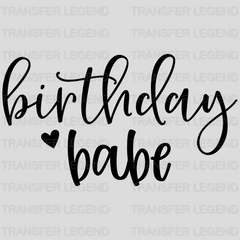 Birthday Babe Design - DTF heat transfer - transferlegend