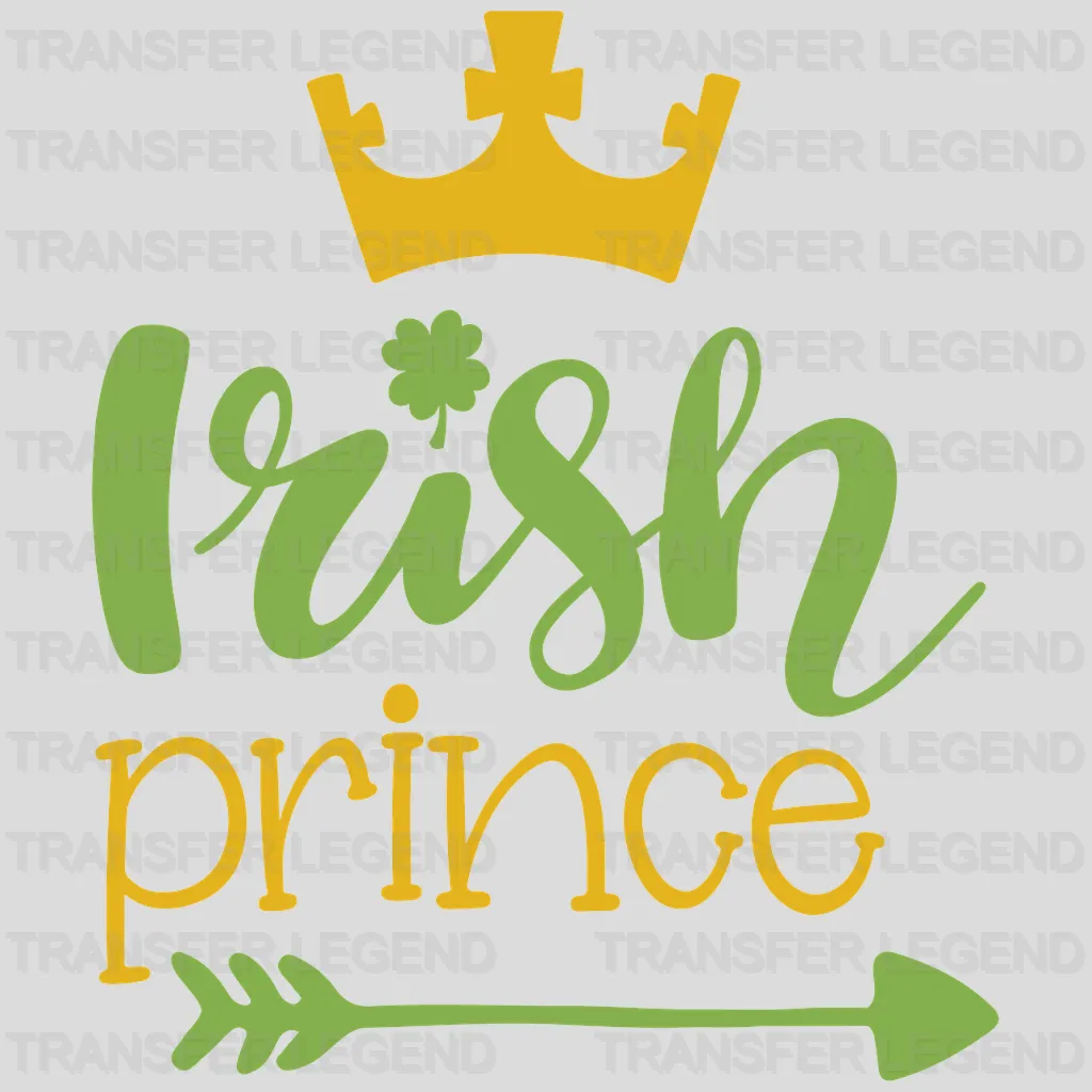 Irish Prince St. Patrick's Day Design - DTF heat transfer - transferlegend