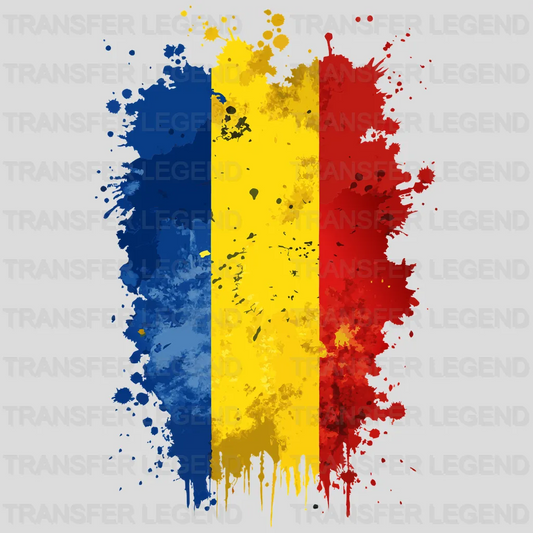 Romania Flag Design - DTF Heat Transfer - transferlegend