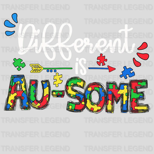 Different Is Au-some ATSM Awareness Design - DTF heat transfer - transferlegend