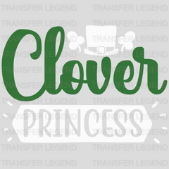 Clover Princess St. Patrick's Day Design - DTF heat transfer - transferlegend