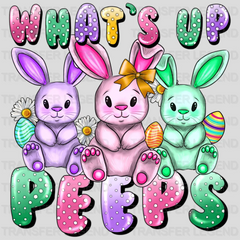 What's Up Peeps? Easter Design - DTF heat transfer - transferlegend