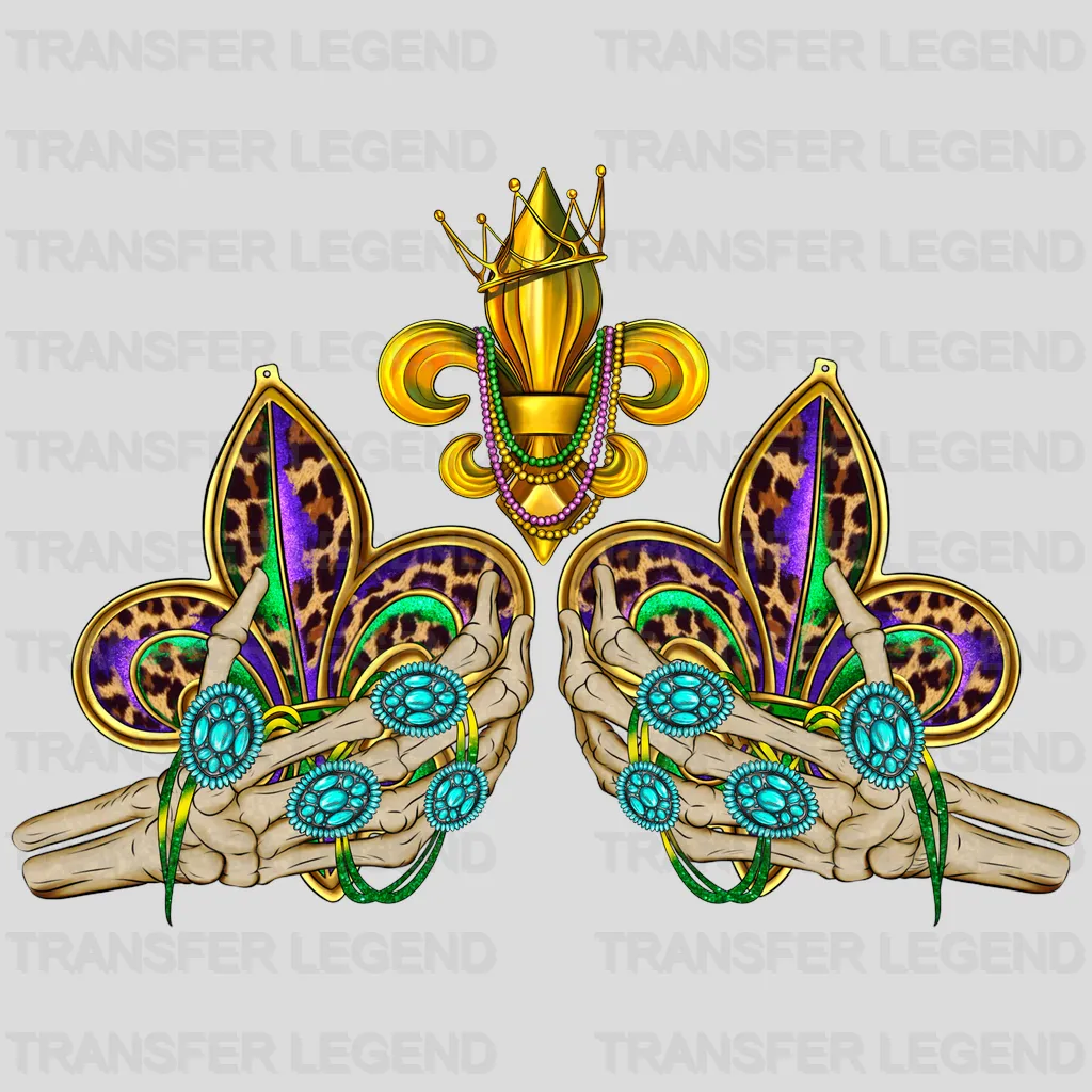 Mardi Gras Design- Mardi Gras DTF heat transfer - transferlegend