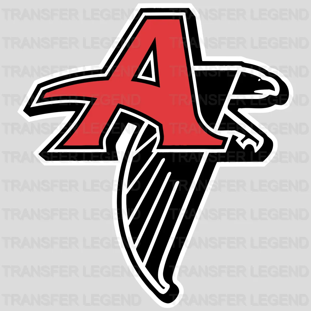 Atlanta Falcons Heart Arrow Emblem NFL Design - DTF Heat Transfer