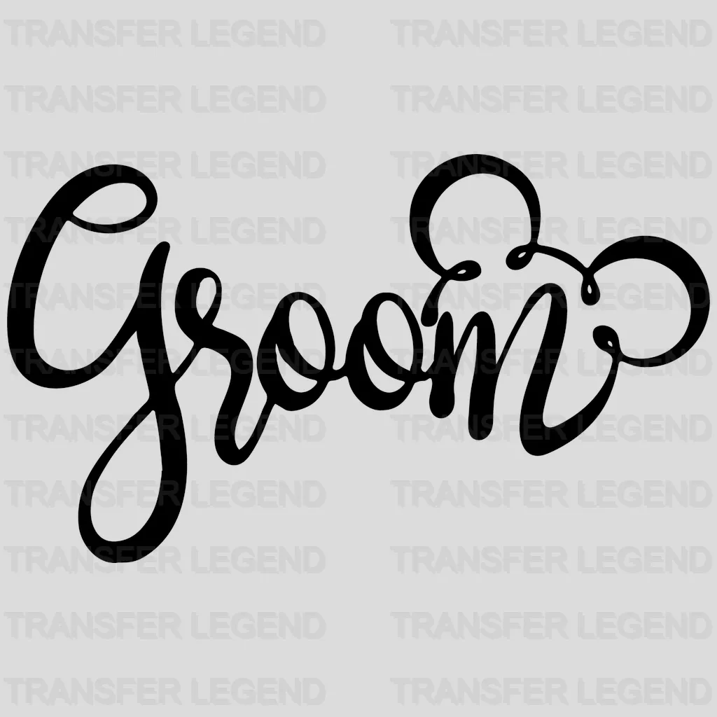 Disney Mickey Groom Mickey Design - DTF heat transfer - transferlegend