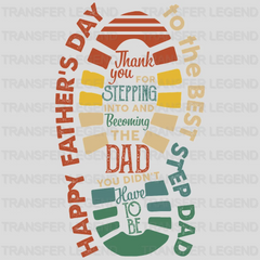 Happy Father's Day To The Best Step Dad Design - DTF heat transfer - transferlegend