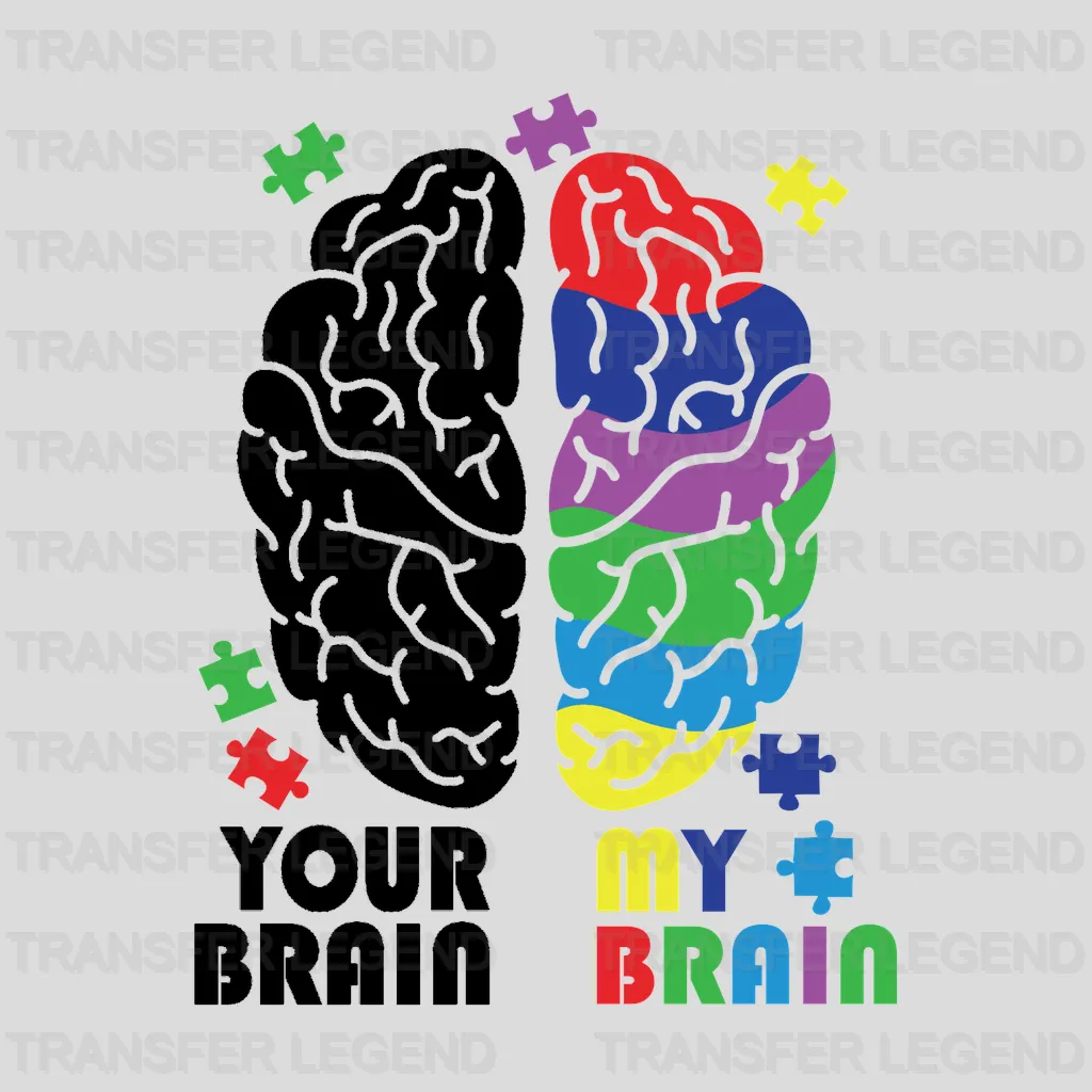 Your Brain My Brain Design - DTF heat transfer - transferlegend