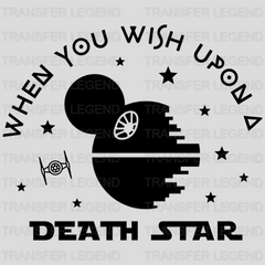 Star Wars When You Wish Upon A Death Star Mickey Head Design - DTF heat transfer - transferlegend