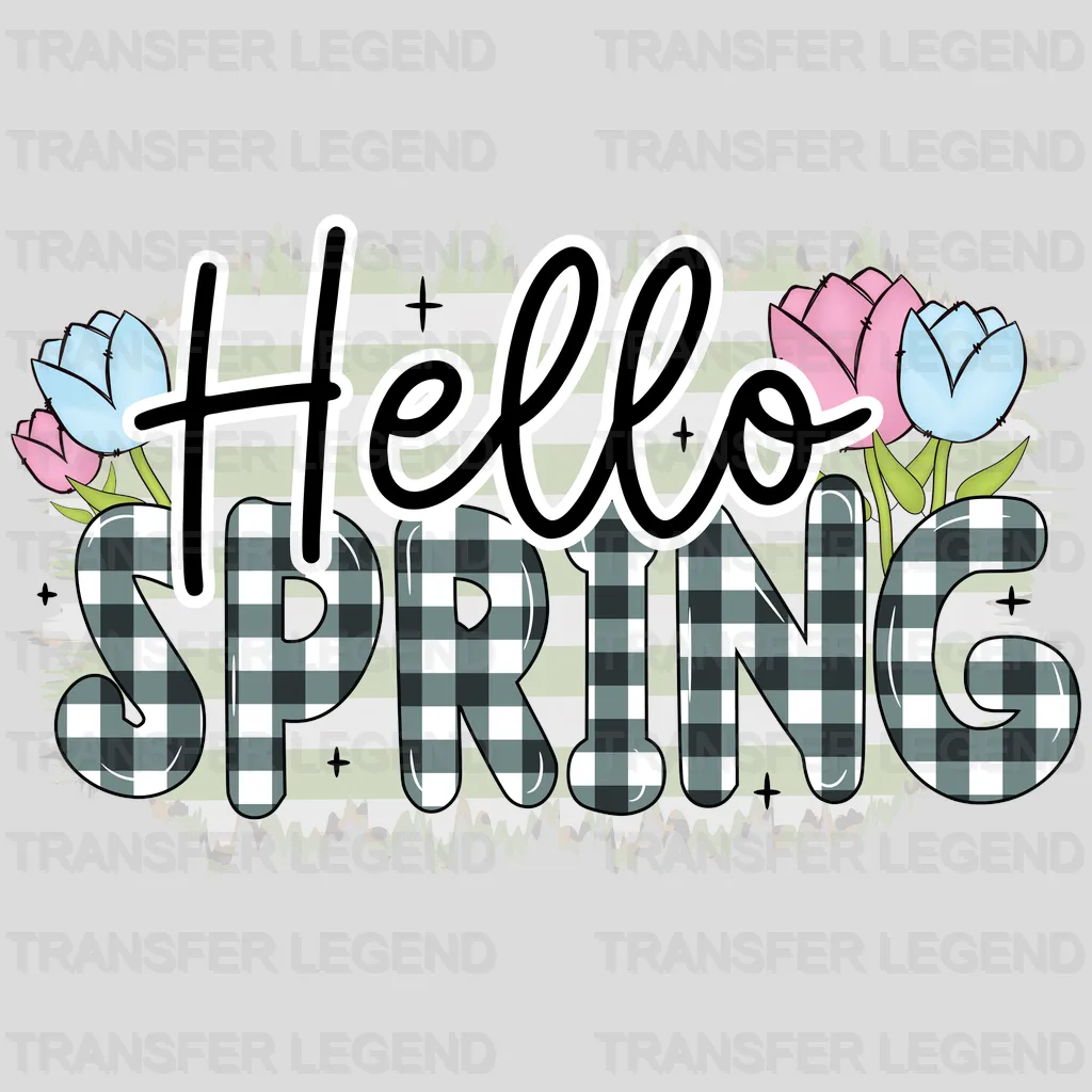 Hello Spring Easter Design - DTF heat transfer - transferlegend