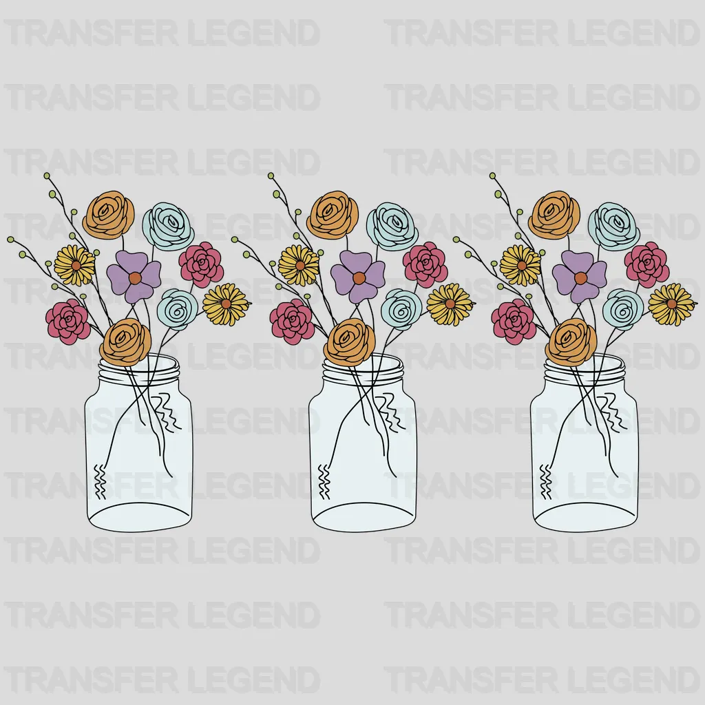 Flowers Spring Easter Design - DTF heat transfer - transferlegend