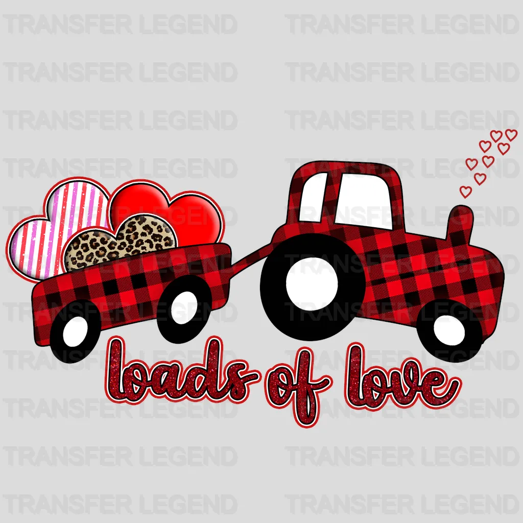 Loads Of Love Valentine's Day Design - DTF heat transfer - transferlegend