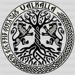 Valhalla Tree Nordic Design - DTF Heat Transfer - transferlegend