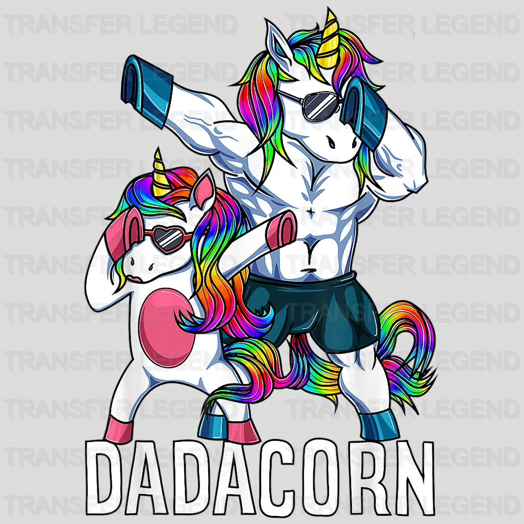 Dadacorn Funny Dad Design - DTF heat transfer - transferlegend