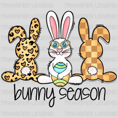 Bunny Season Easter Design - DTF heat transfer - transferlegend