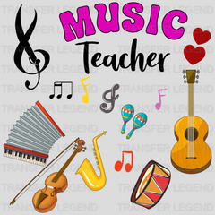 Music Teacher Design - DTF heat transfer - transferlegend