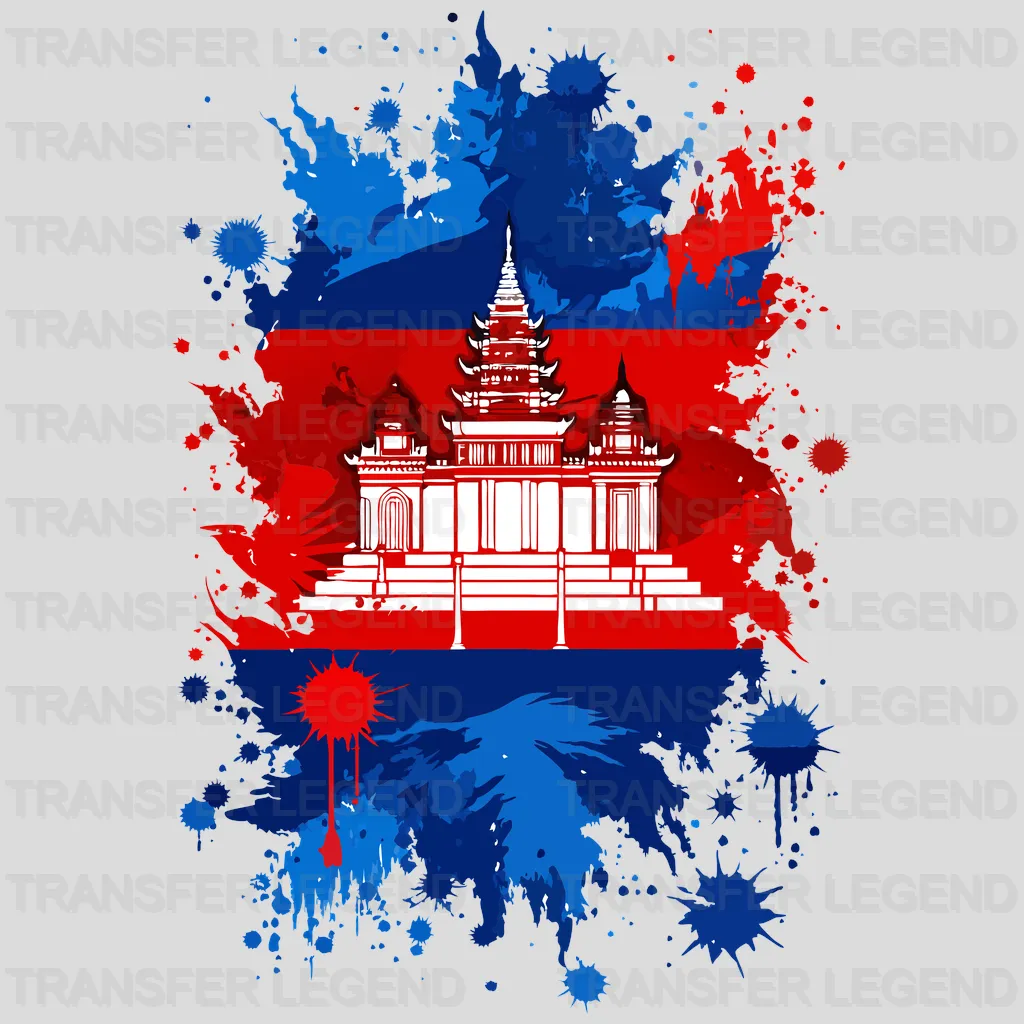 Cambodia Flag Design - DTF Heat Transfer - transferlegend