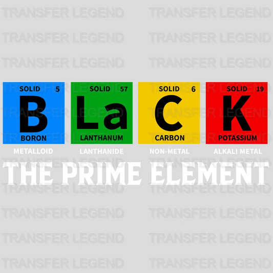 The Prime Element - BLM design DTF heat transfer - transferlegend