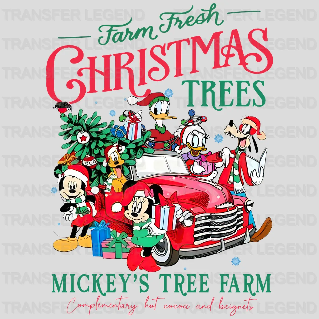 MICKEYS TREE FARM Christmas Design - DTF heat transfer - transferlegend