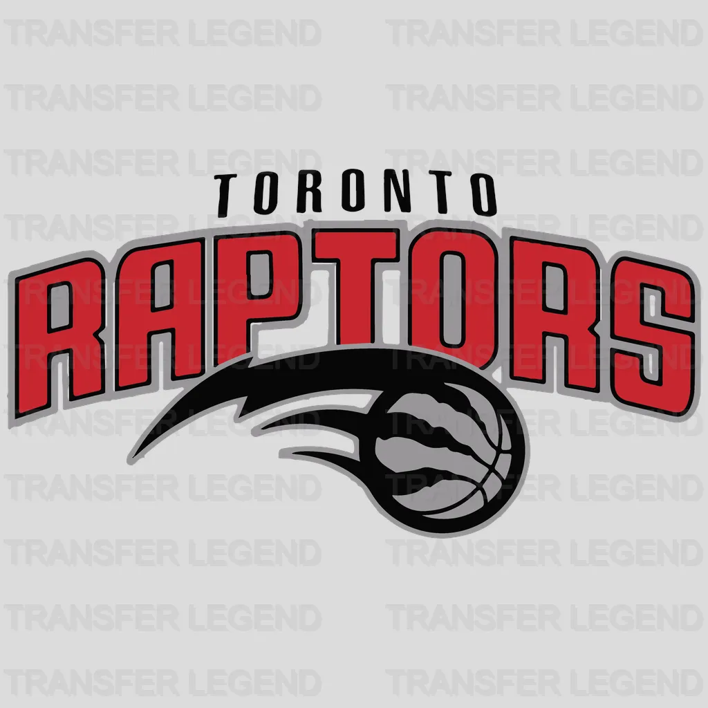 Toronto Raptors Wordmark with Claw-Ball Tail NBA Design - DTF Heat Transfer