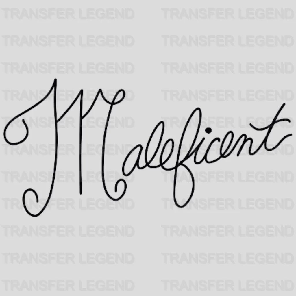 Disney Character Maleficent Design - DTF heat transfer - transferlegend