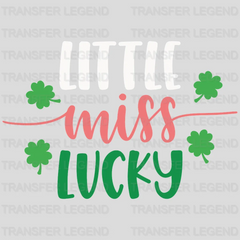 Little Miss Lucky St. Patrick's Day Design - DTF heat transfer - transferlegend