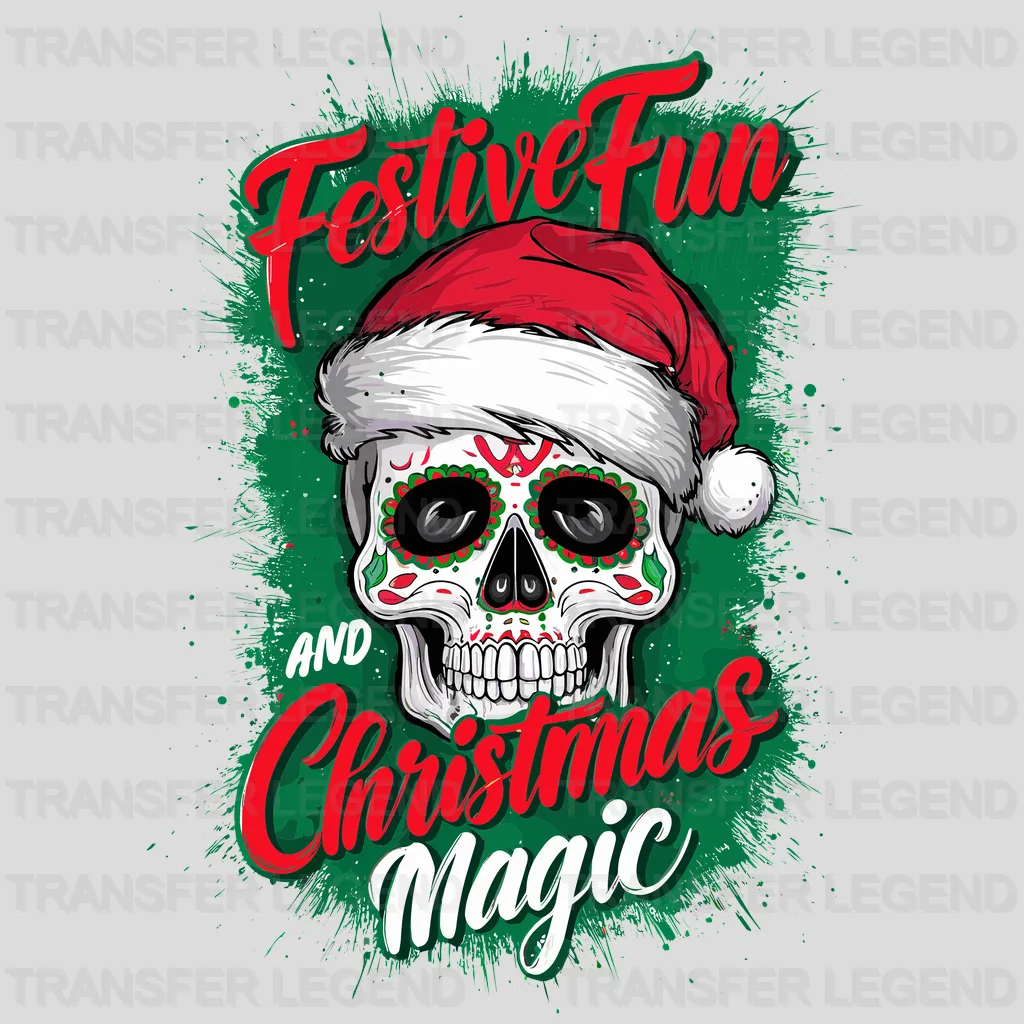 Festive Fun & Magic Christmas design - DTF Heat Transfer - transferlegend