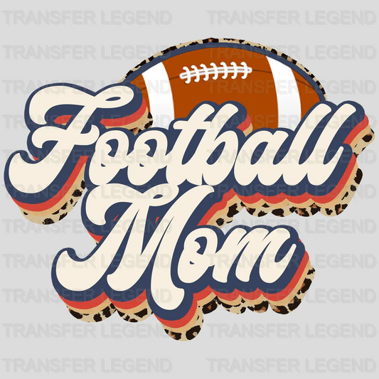 Football Mom Retro  Leopard DTF Transfer - transferlegend