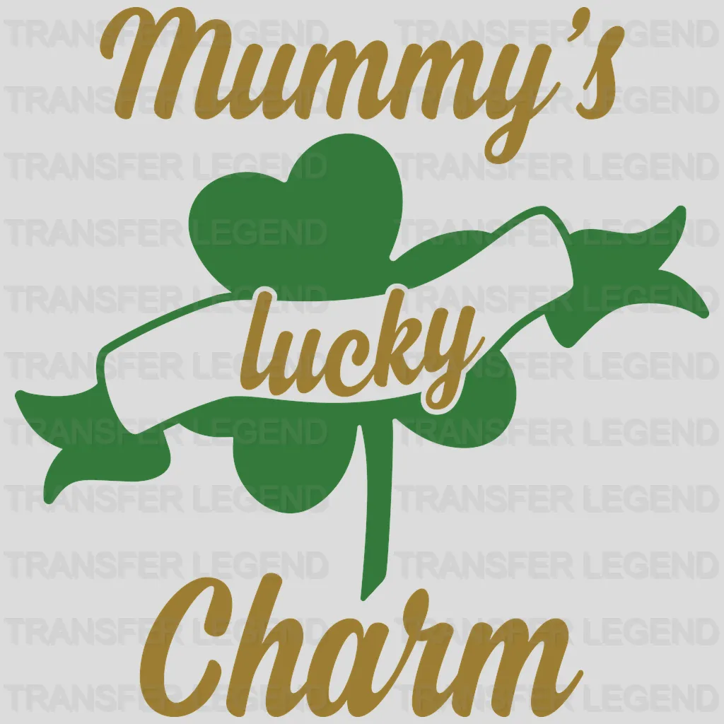 Mummy's Lucky Charm St. Patrick's Day Design - DTF heat transfer - transferlegend