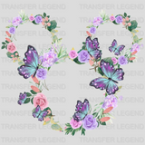 Floral Disney Mickey Ears Design - DTF heat transfer - transferlegend