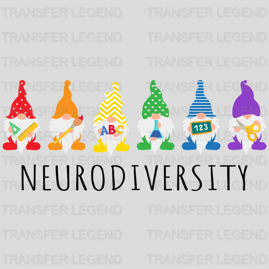 Gnomies Neurodiversity Design - DTF heat transfer - transferlegend