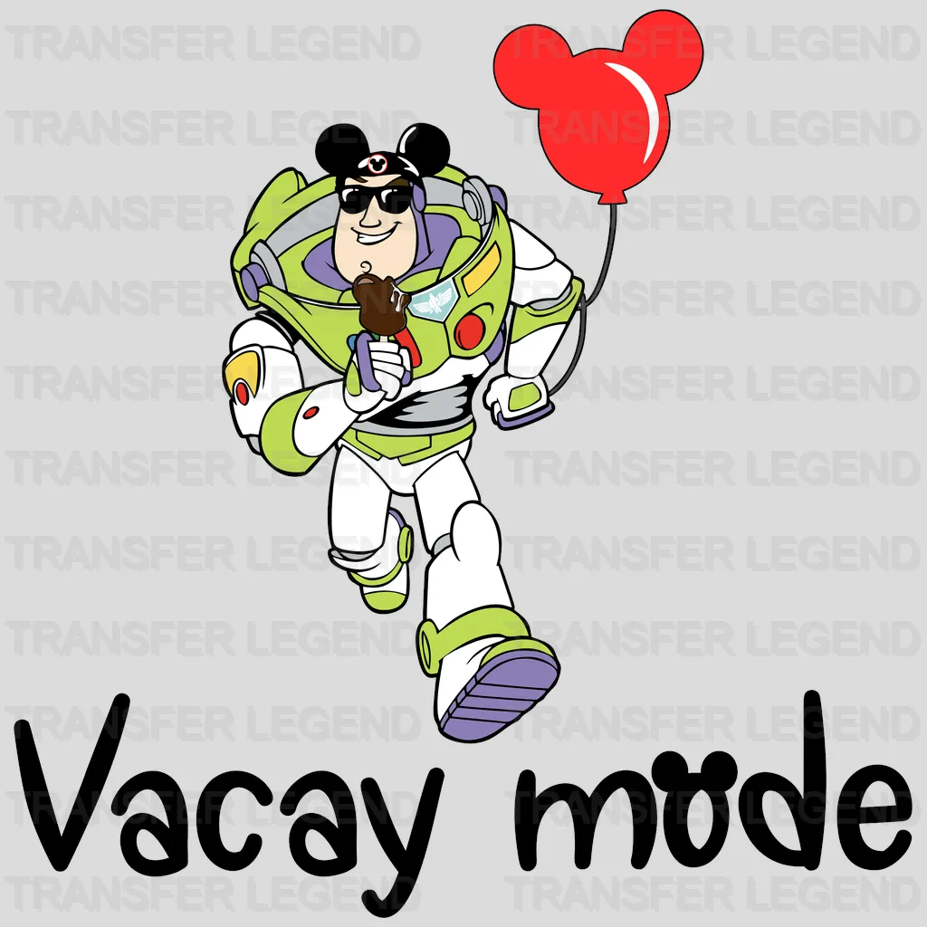 Toy Story Buzz Lightyear Disney Vacay Mode Design - DTF heat transfer - transferlegend