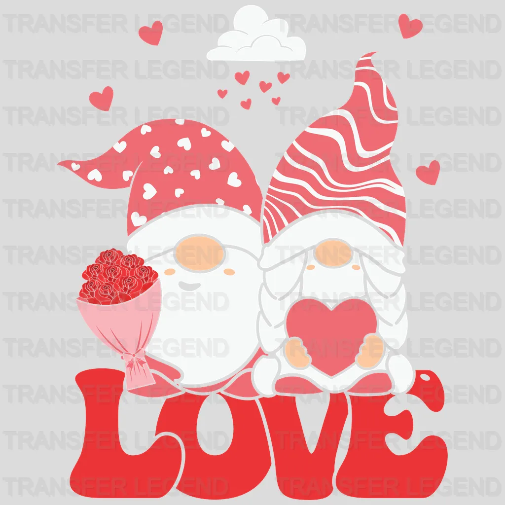 GNOME VALENTINES - DTF heat transfer - transferlegend