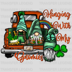 Hanging With Only Gnomies St. Patrick's Day Design - DTF heat transfer - transferlegend