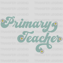 Primary Teacher Daisy Design - DTF heat transfer - transferlegend