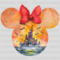 Disney Castle Mickey And Minnie Head Design - DTF heat transfer - transferlegend