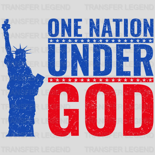 One Nation Under God - Patriot Design DTF Heat Transfer - transferlegend