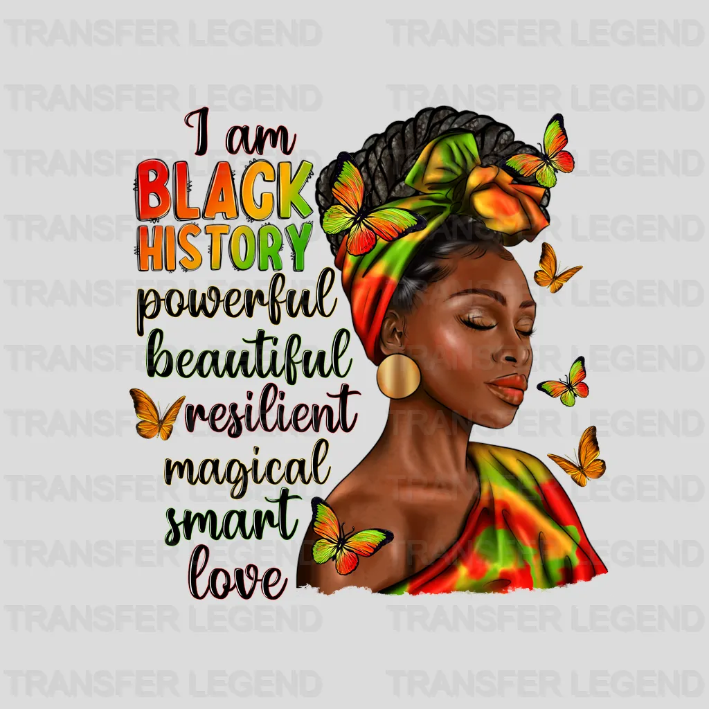 I Am Black History - BLM design DTF heat transfer - transferlegend